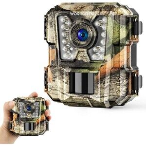 WOSPORTS Mini Trail Camera 24MP 1080P HD Game Hunting Camera Motion Activated